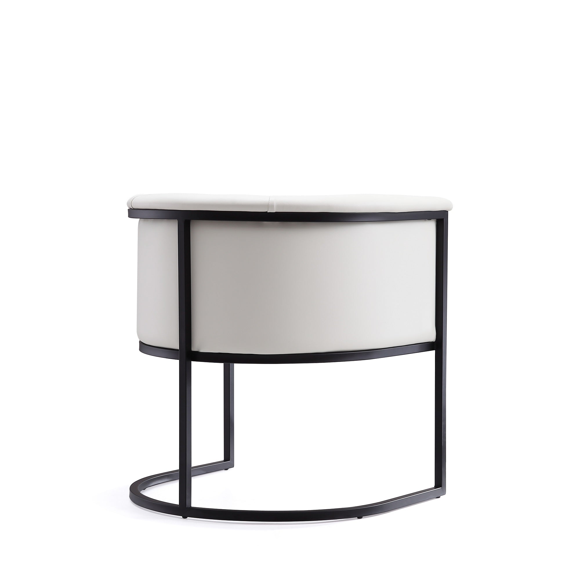 Cosmopolitan Metal Vegan Leather Dining Chair