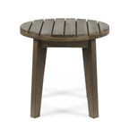 Outdoor 16" Acacia Wood Side Table