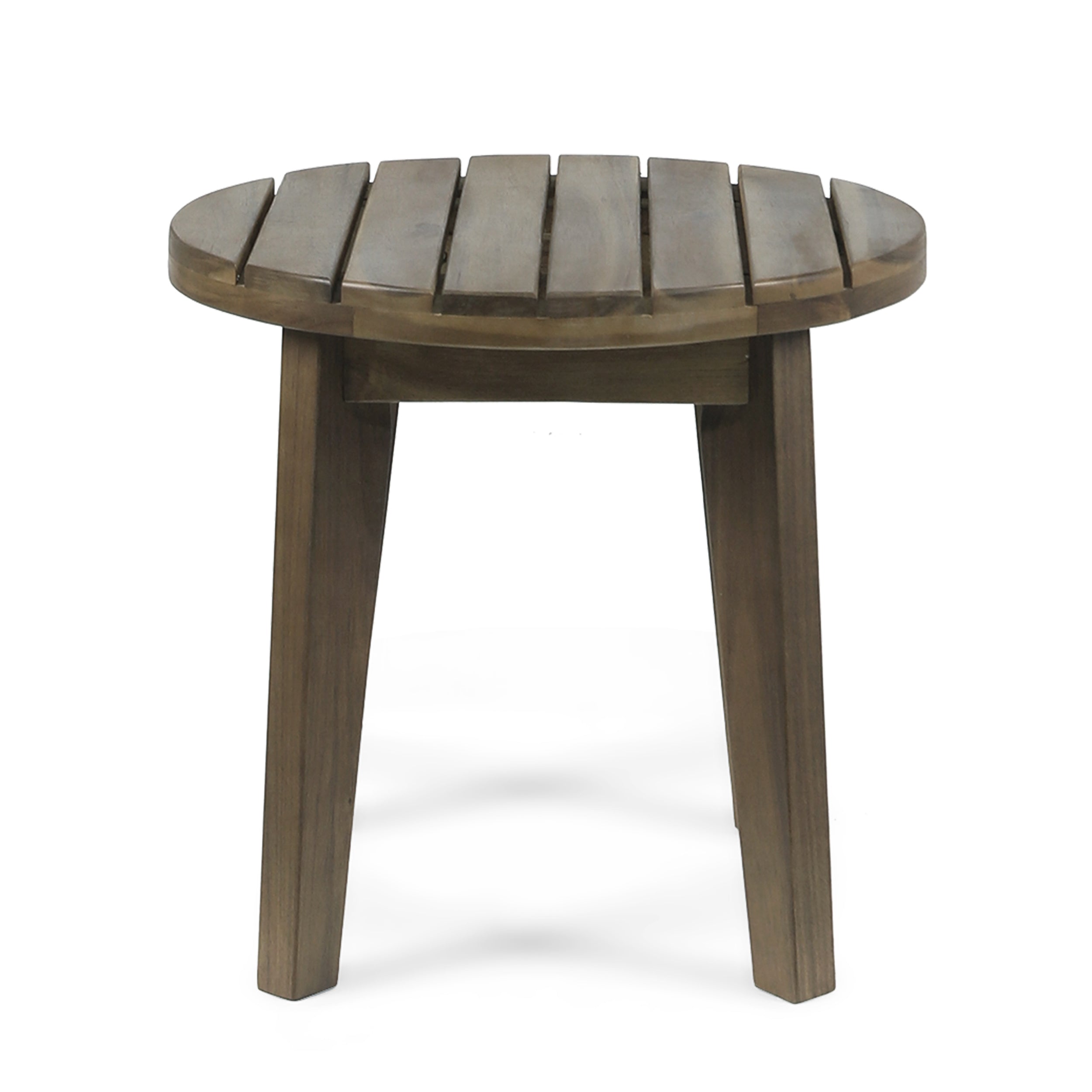 Outdoor 16" Acacia Wood Side Table