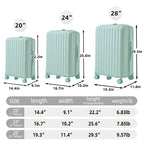 3 Pcs ABS Spinner Wheel Luggage Set