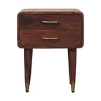 Solid Wood Astor 2-Drawer Nightstand