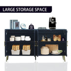 Modern Lacquered 4 Door Wooden Cabinet Sideboard