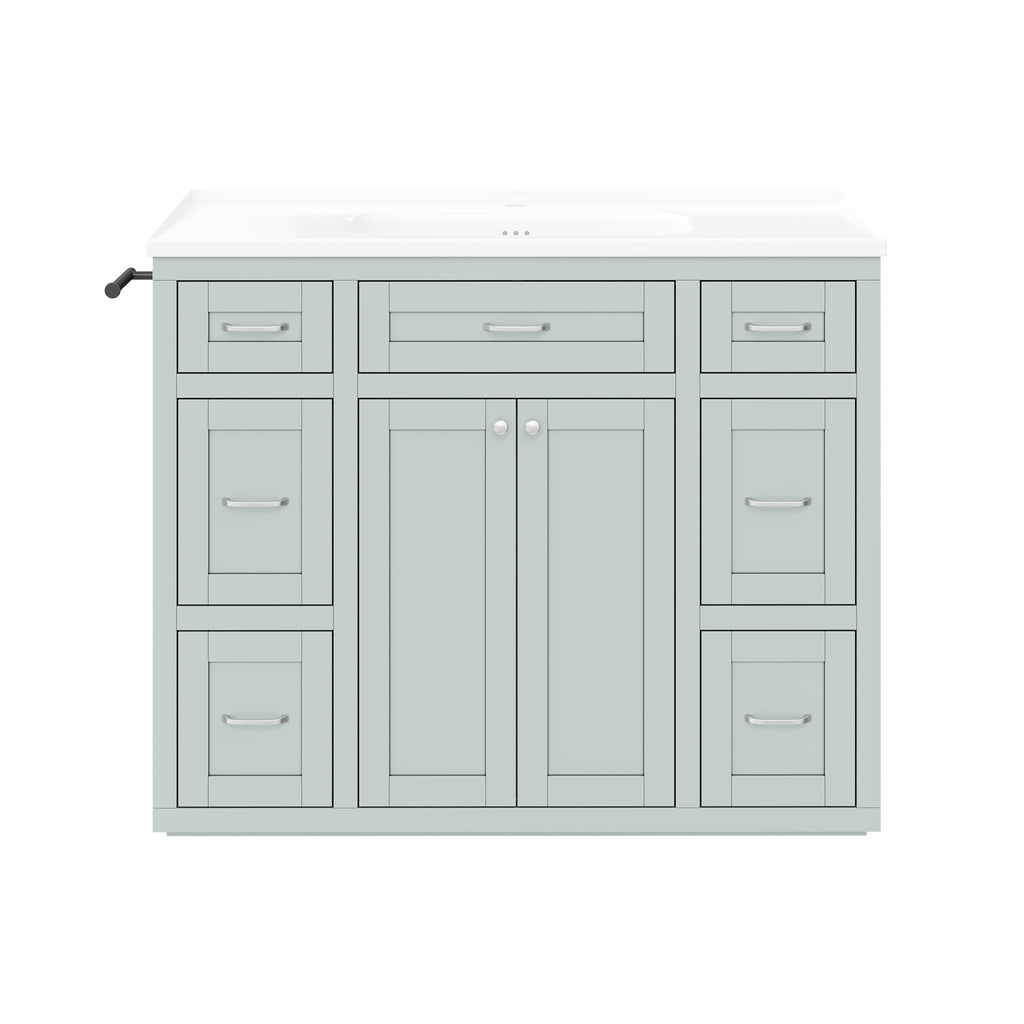 48" Mint Green Bathroom Vanity