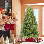 8FT Christmas Tree with 1847 Tips and 600 Warm Lights