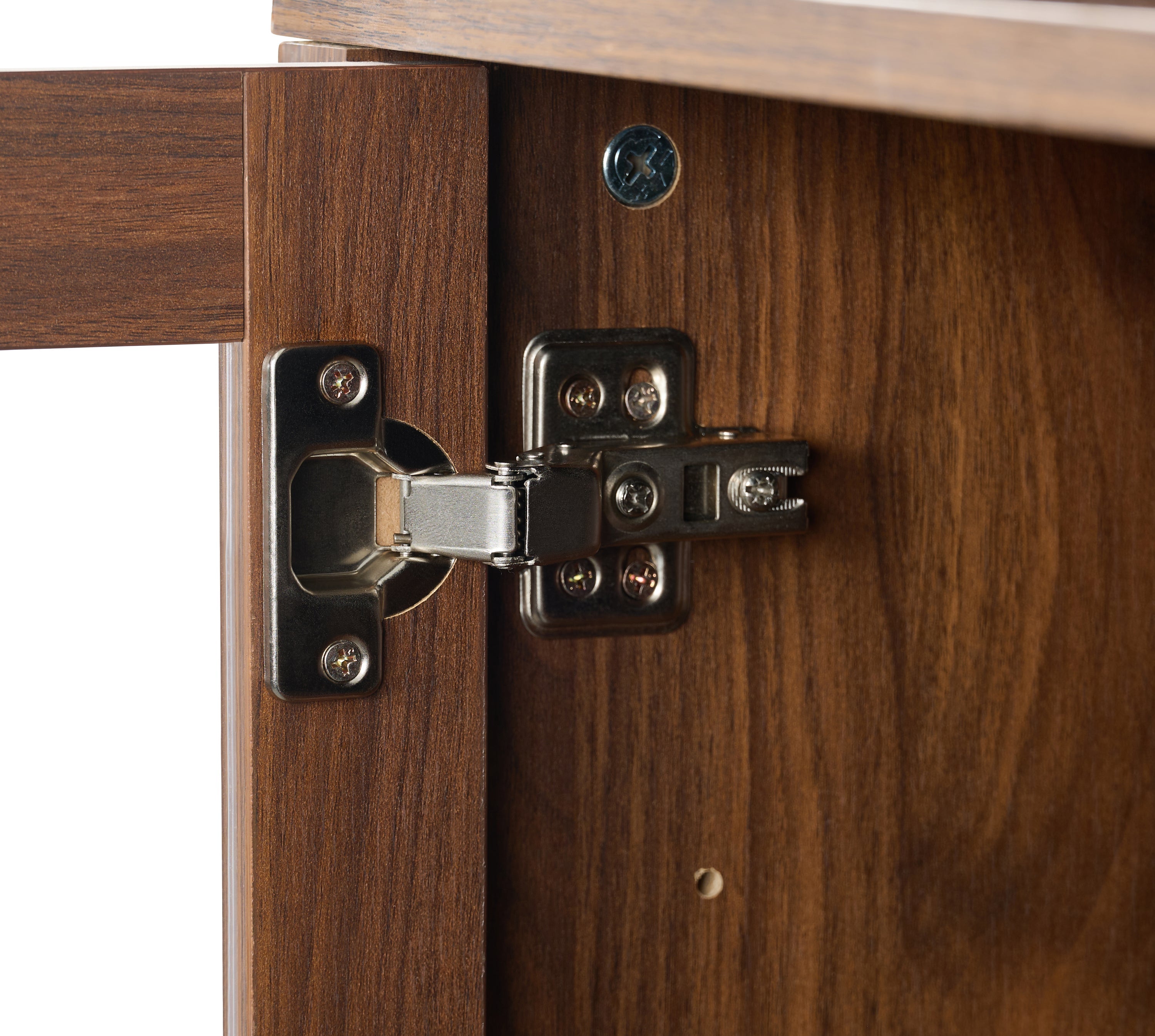 Dome Walnut Cabinet with Large Storage Space