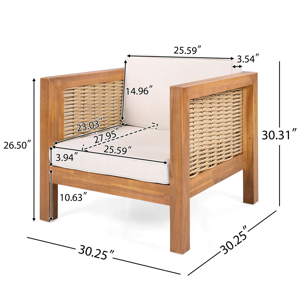Outdoor Club Chair Set of 2