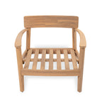 Mallorca Acacia Wood Club Chair With Seat Cushion, Set of 1
