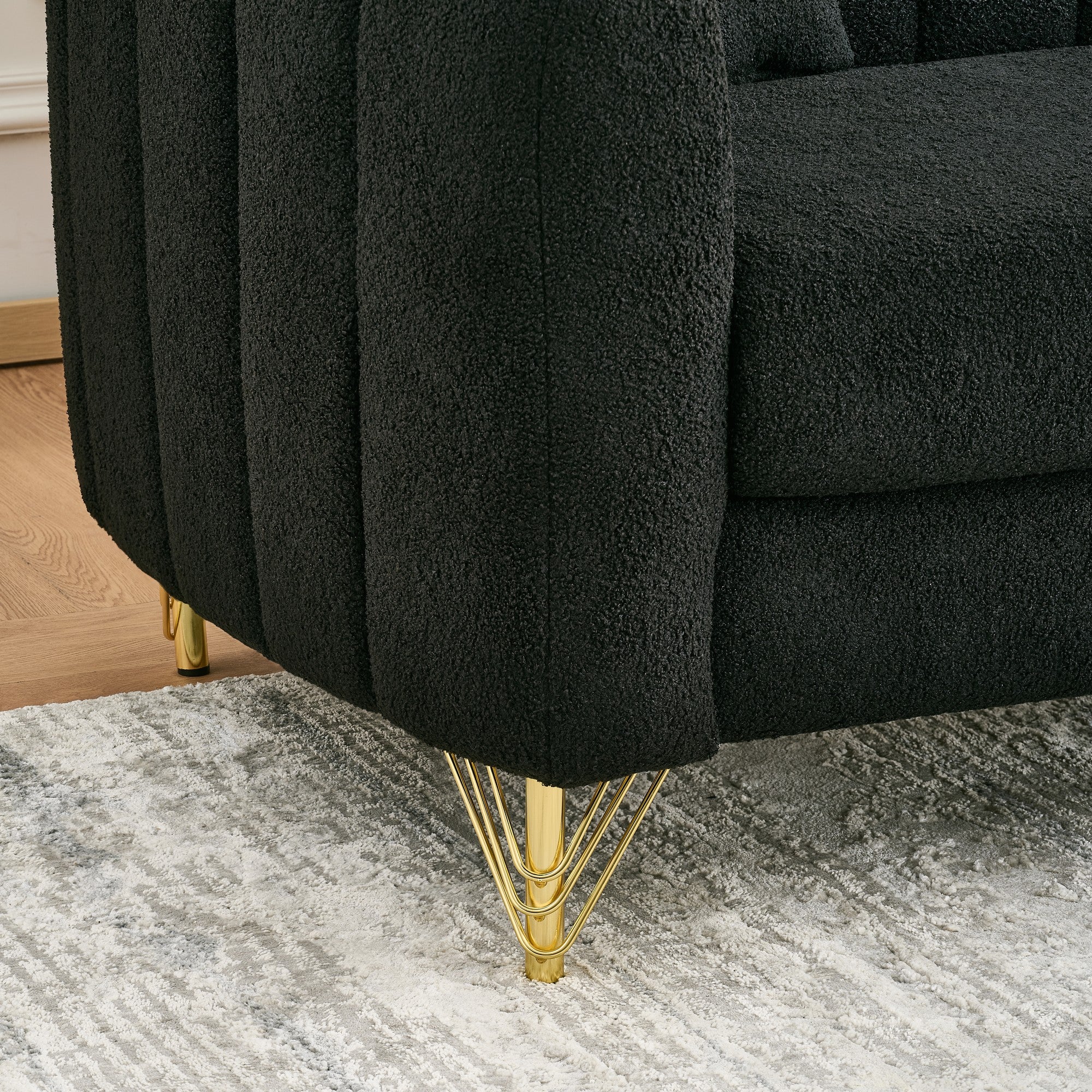 85" Oversized Chenille Sofa