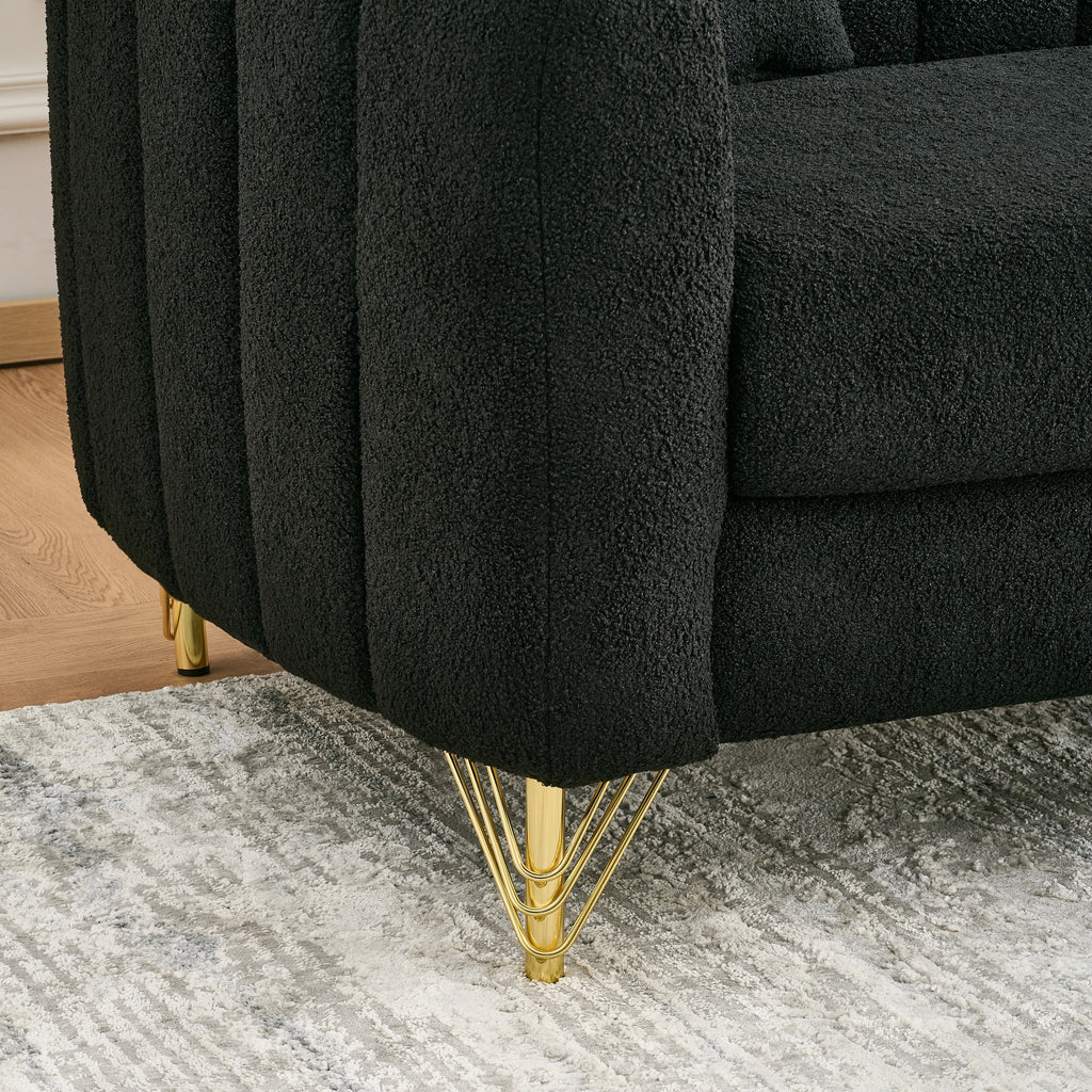 63" Chenille Loveseat Sofa