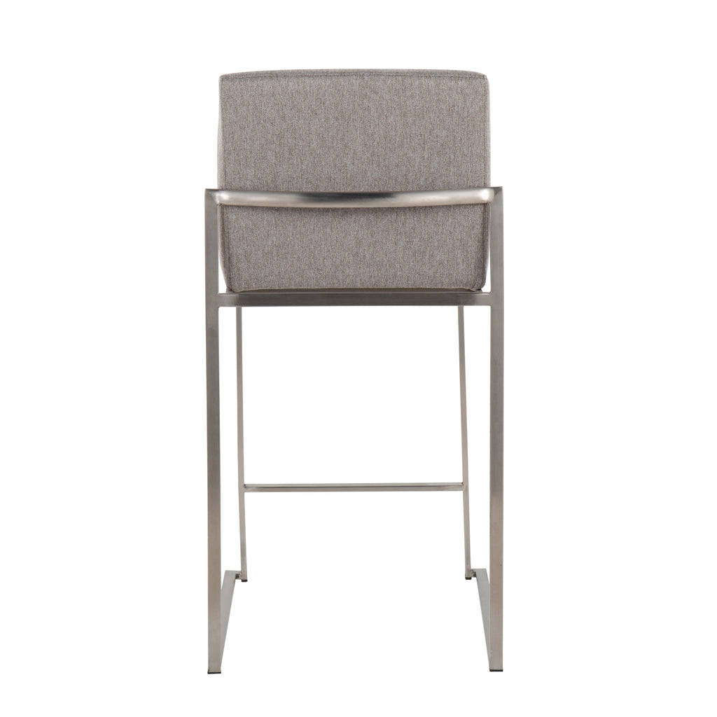 Contemporary High Back Counter Stool