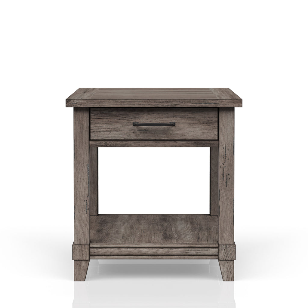 End Table with Storage Drawer & USB Ports