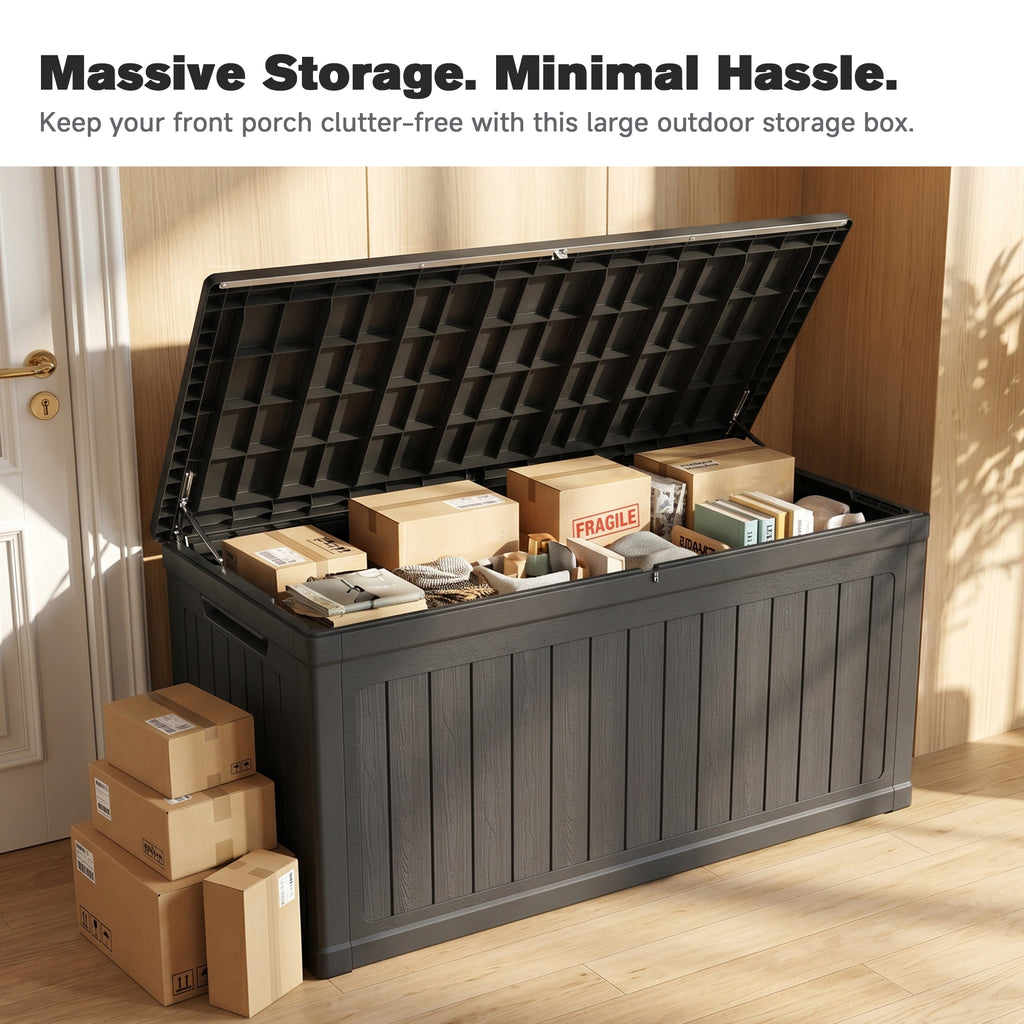 260 Gallon Large Outdoor Storage XXL Deck Box