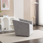 Nice Modern Upholstered Barrel Armchair, 360° Swivel