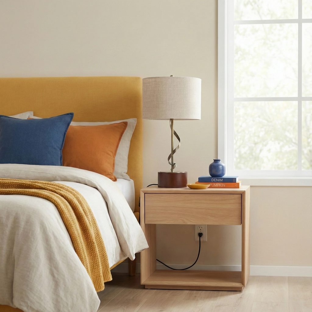Bedside Bedroom Nightstand Desk Lamp