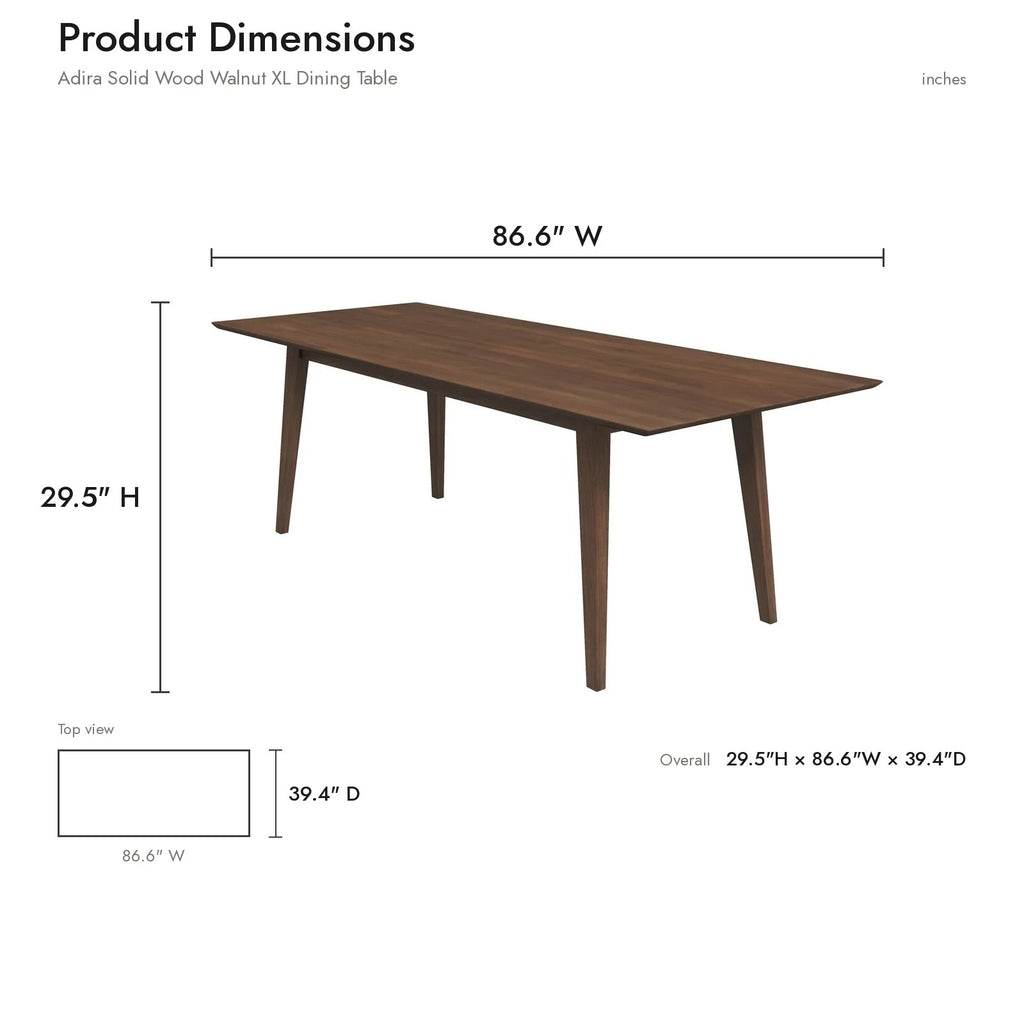 Mary Modern Solid Wood Dining Table and 4 Arm Chairs Set, Brown