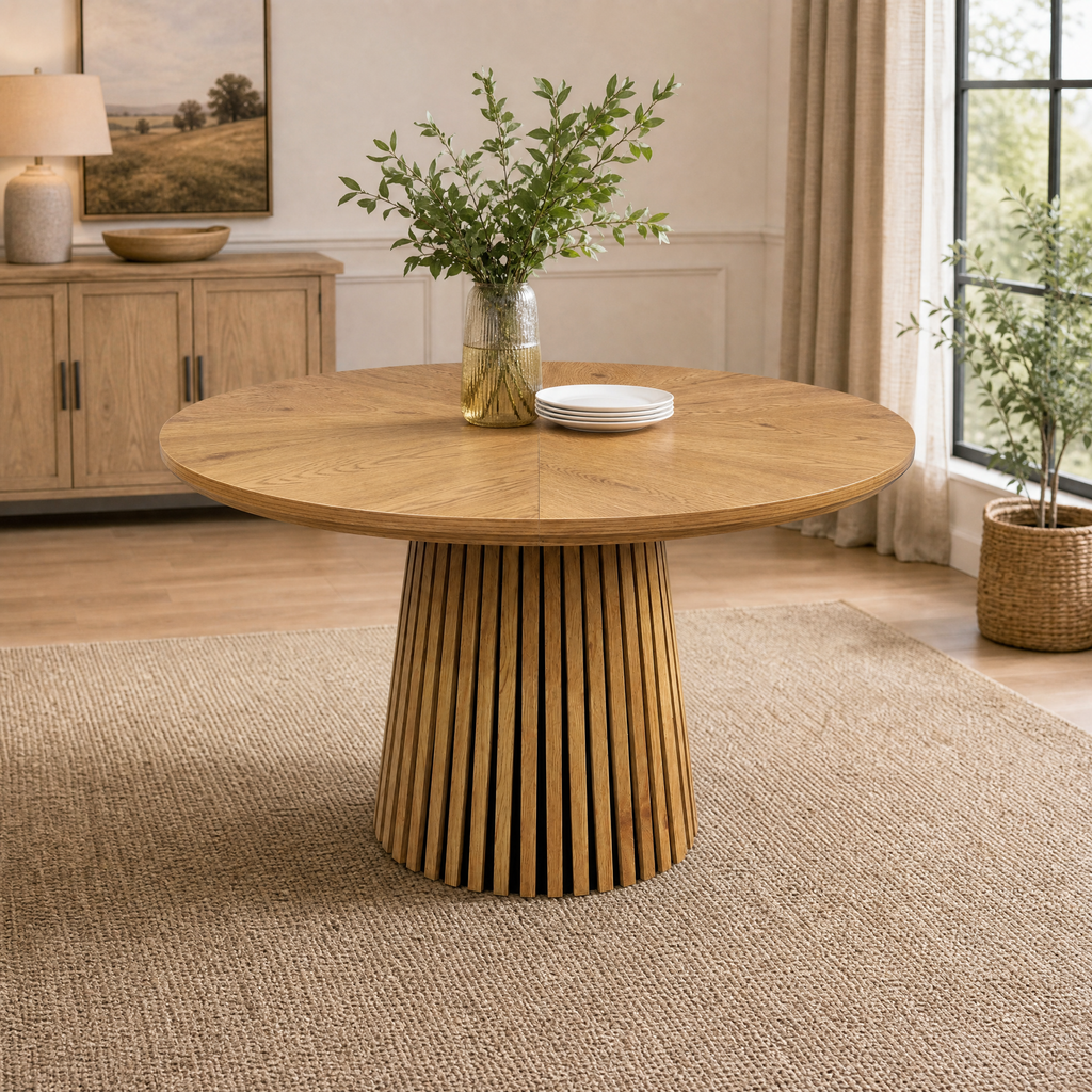 47.24" Oval Wooden Dining Table