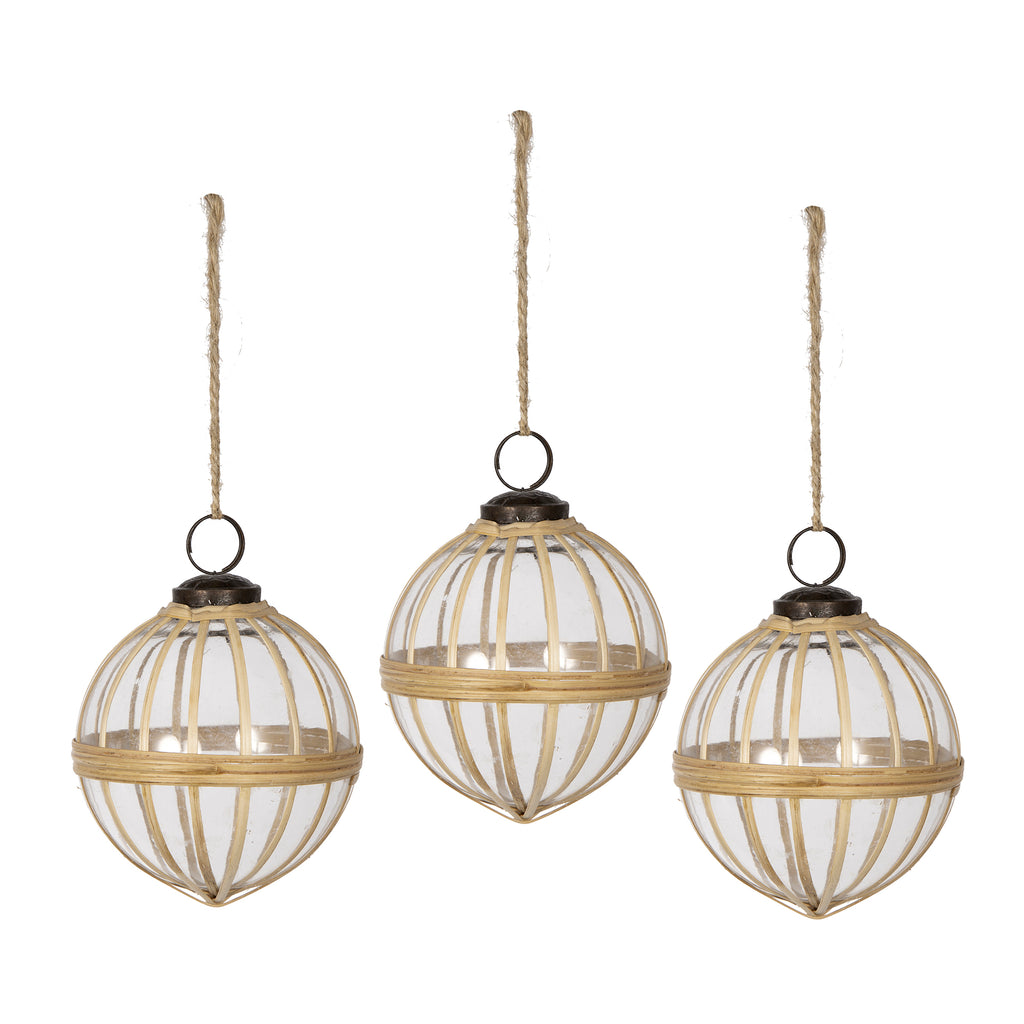 3.2" X-Mas Hanging Ornament, Set of 3