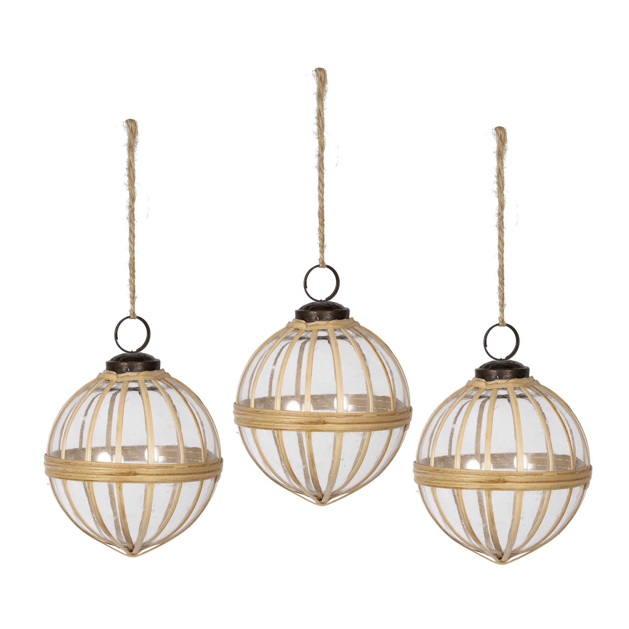 3.2" X-Mas Hanging Ornament, Set of 3