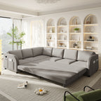 115.2" L-Shaped Pull-Out Bed Sleeper Sofa