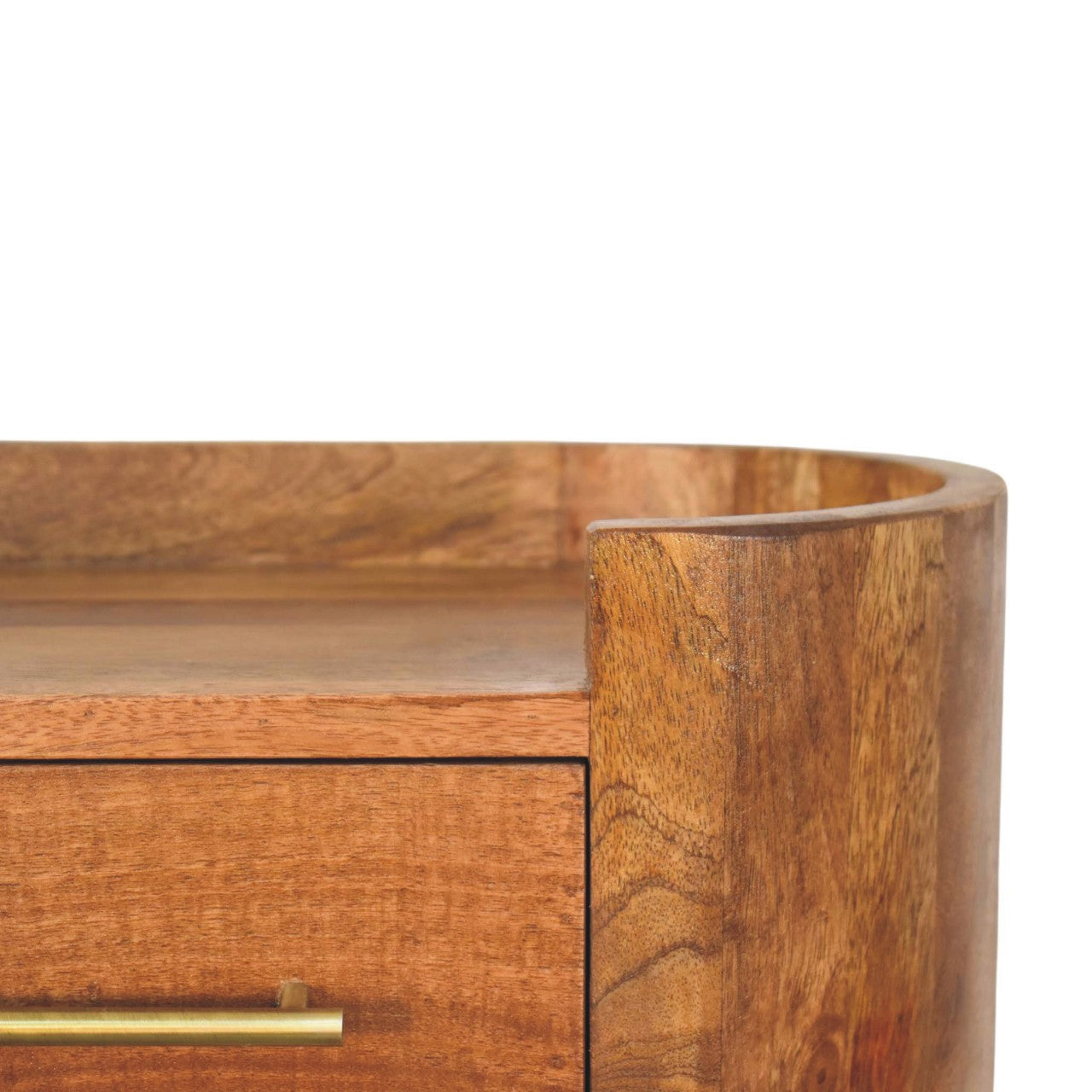 Solid Wood Valencia Curve Wall Bedside