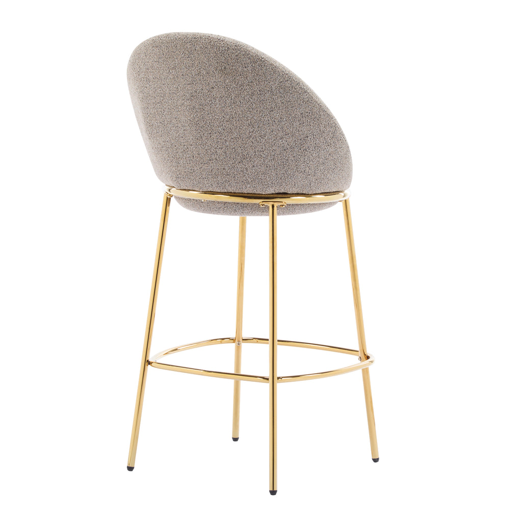 Celano Indoor Metal Upholstered Barstool