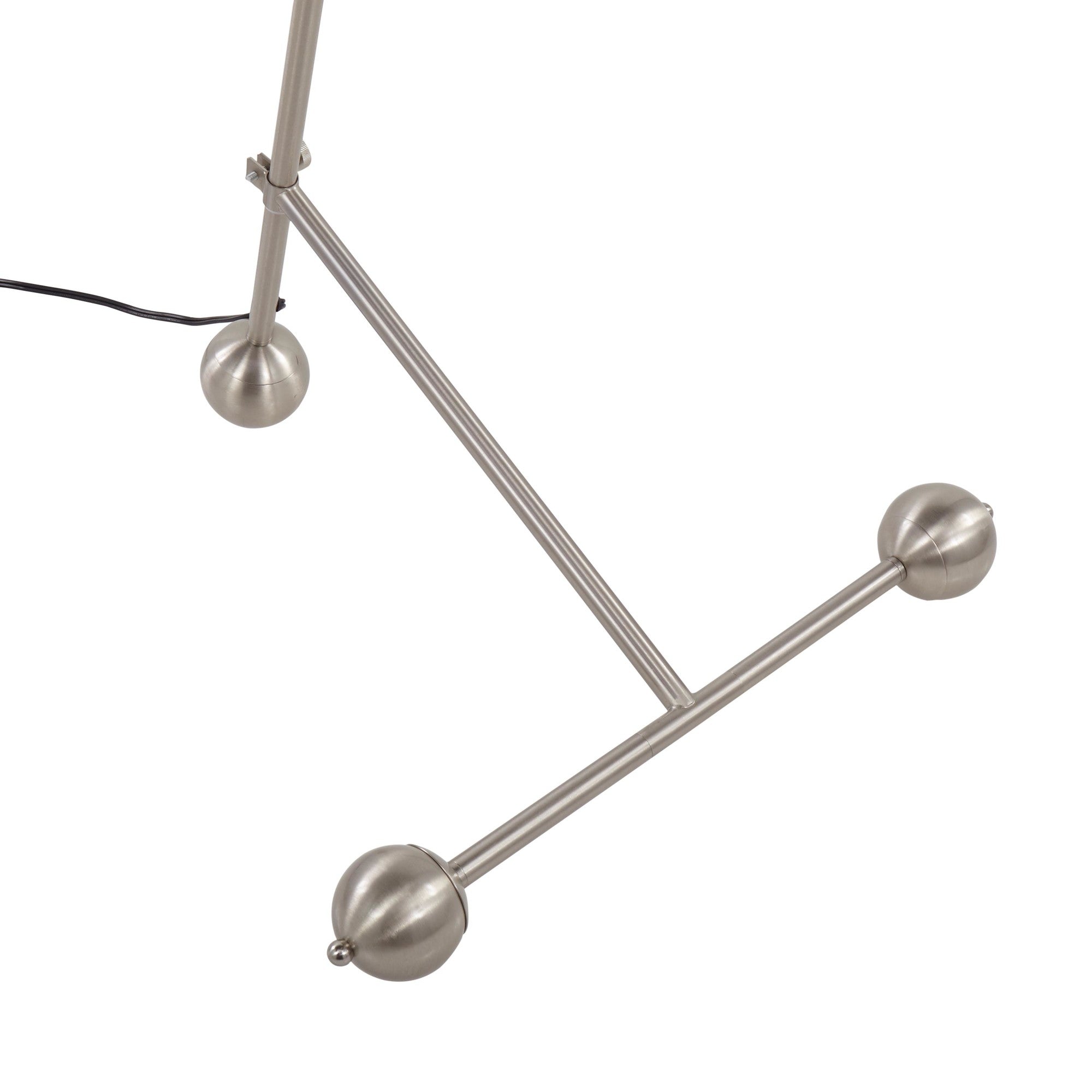 Eileen Contemporary Floor Lamp in Brushed Nickel