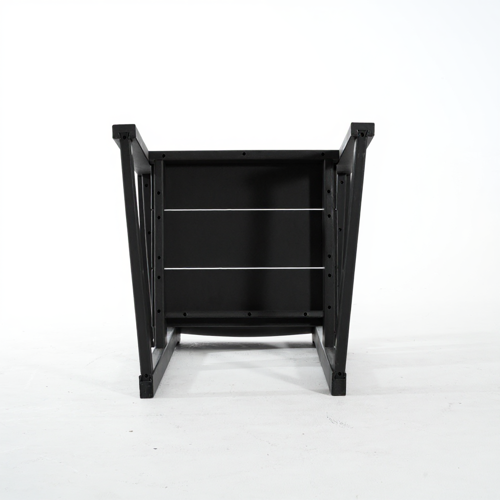 Black HDPE Outdoor & Garden Armchairs with Modernist Design
