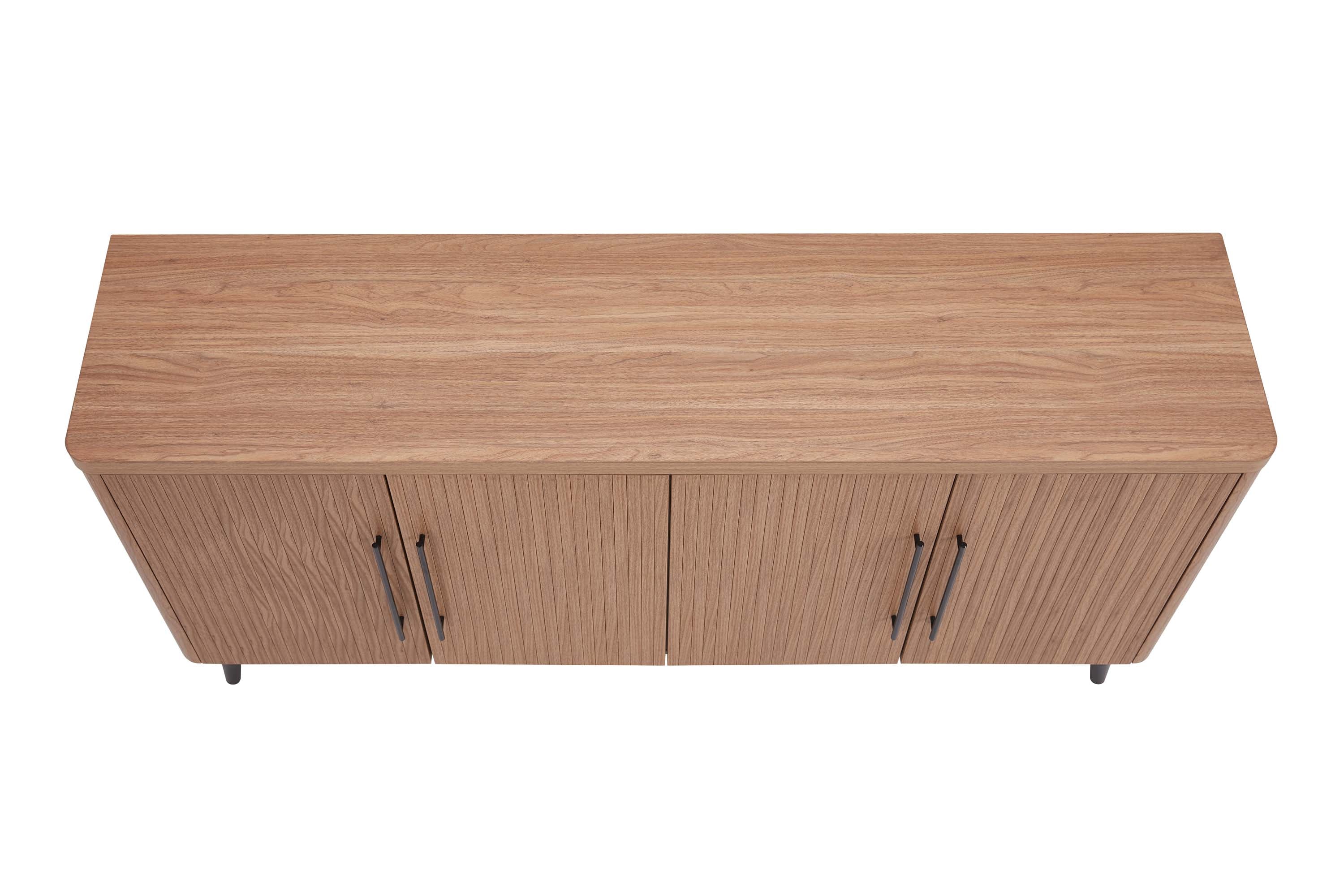 Jodie 65" Fluted Sideboard in Maple