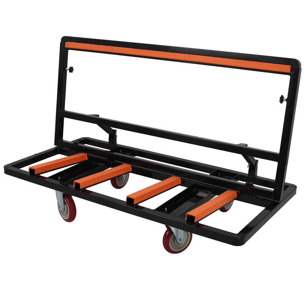 Folding Drywall Cart, 2200 LBS Utility Dolly with Swivel Casters
