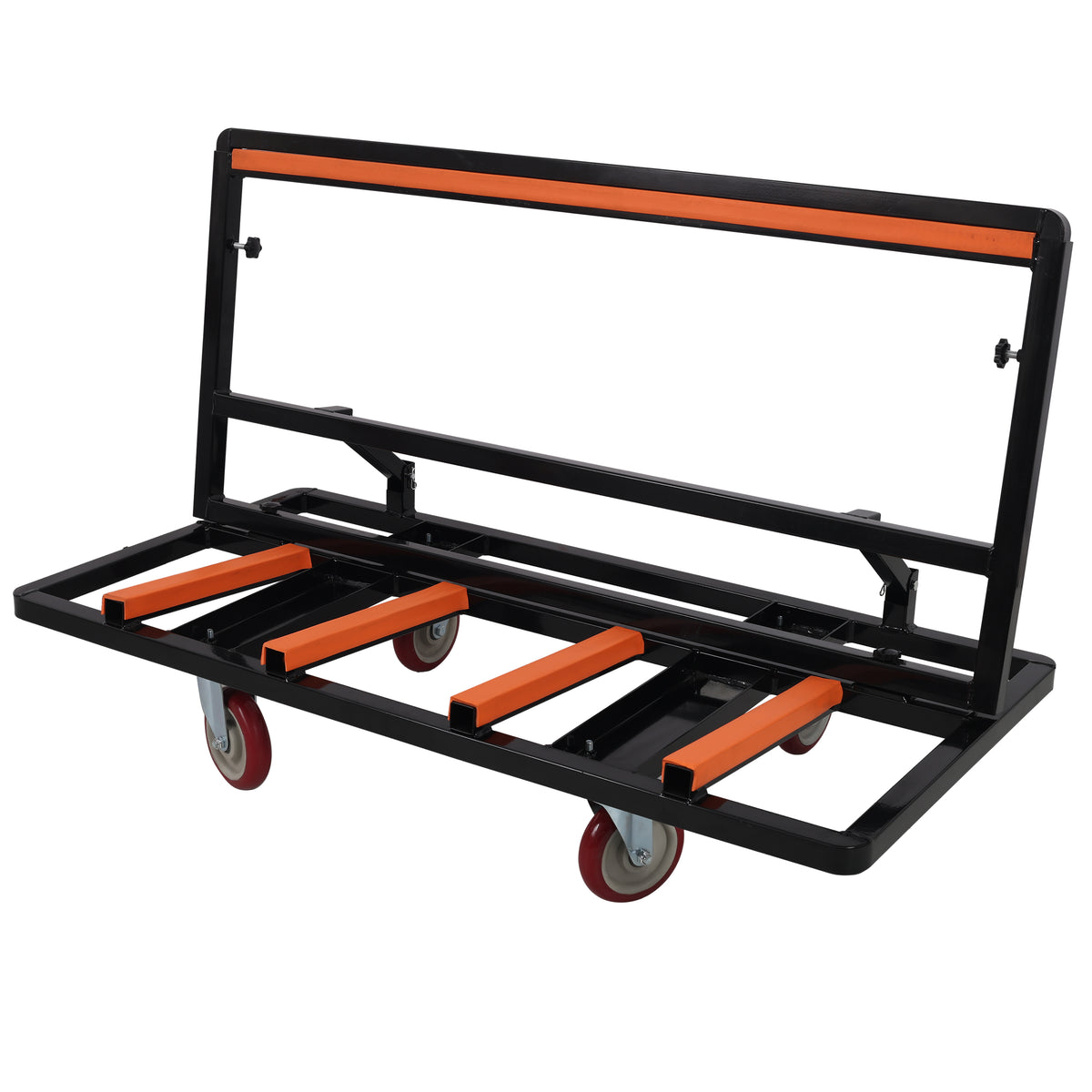 Folding Drywall Cart, 2200 LBS Utility Dolly with Swivel Casters