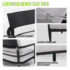 6PC Outdoor Conversation Set with Swivel Chairs & Sofa