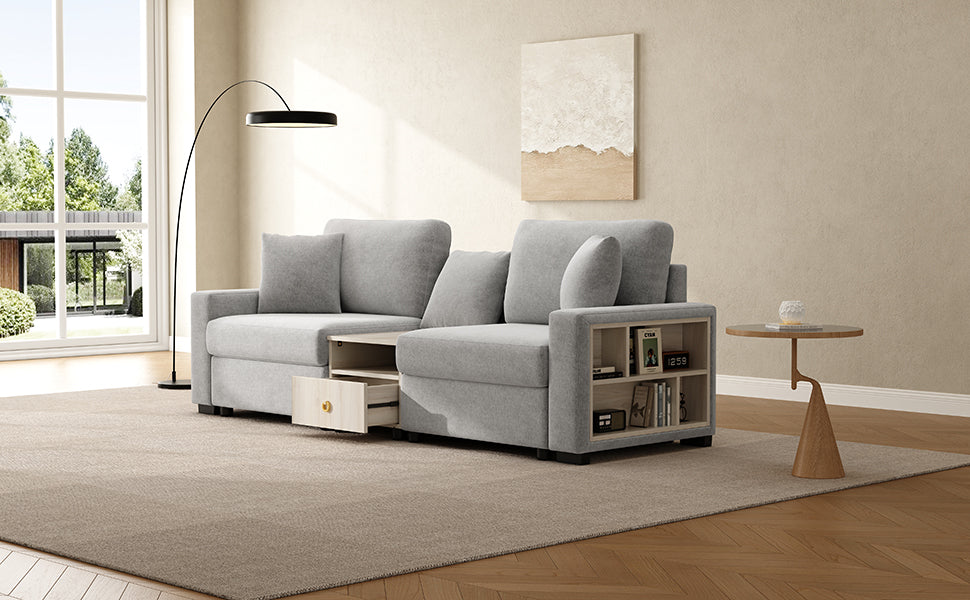 Modern Sofa Couch 95.7" Modular Sofa Upholstered Sofa Couch