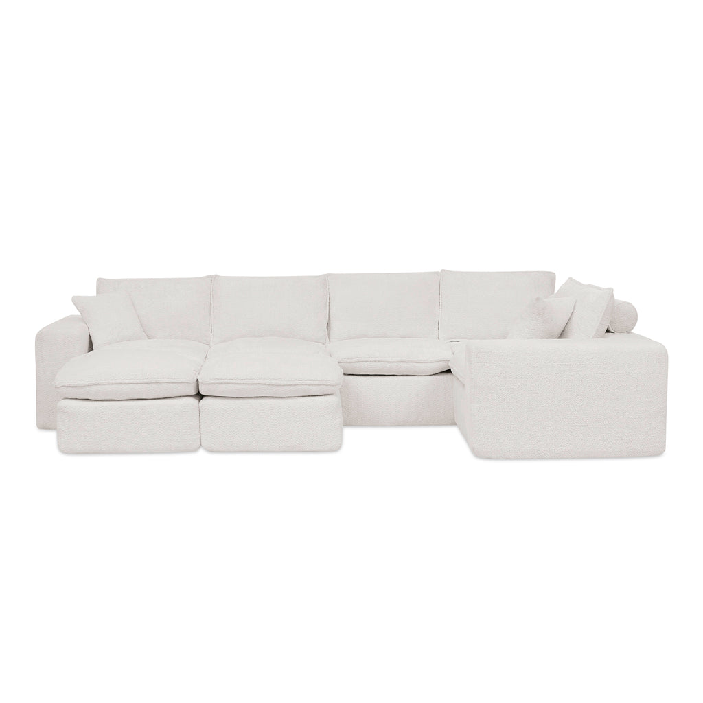 107'' Modern Boucle L-shaped Sectional Sofa