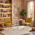 Set of 2 Velvet Dining Seating