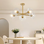 26" Modern Gold 5-Light Sputnik Chandelier
