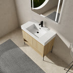 36" Bathroom Vanity Combo with Single Resin Sink