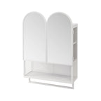 23.62" Modern Double-Arched Mirror Cabinet