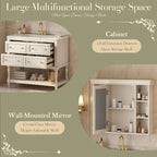 36'' Bathroom Vanity with Medicine Cabinet