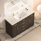 48" Dark Brown Bathroom Vanity