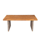 Outdoor Acacia Wood Dining Table, Teak Finish
