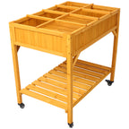 Elevated 8 Pocket Herb Garden Bed