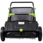 Hand Push Lawn Sweeper - 21 Inch Leaf & Grass Collector