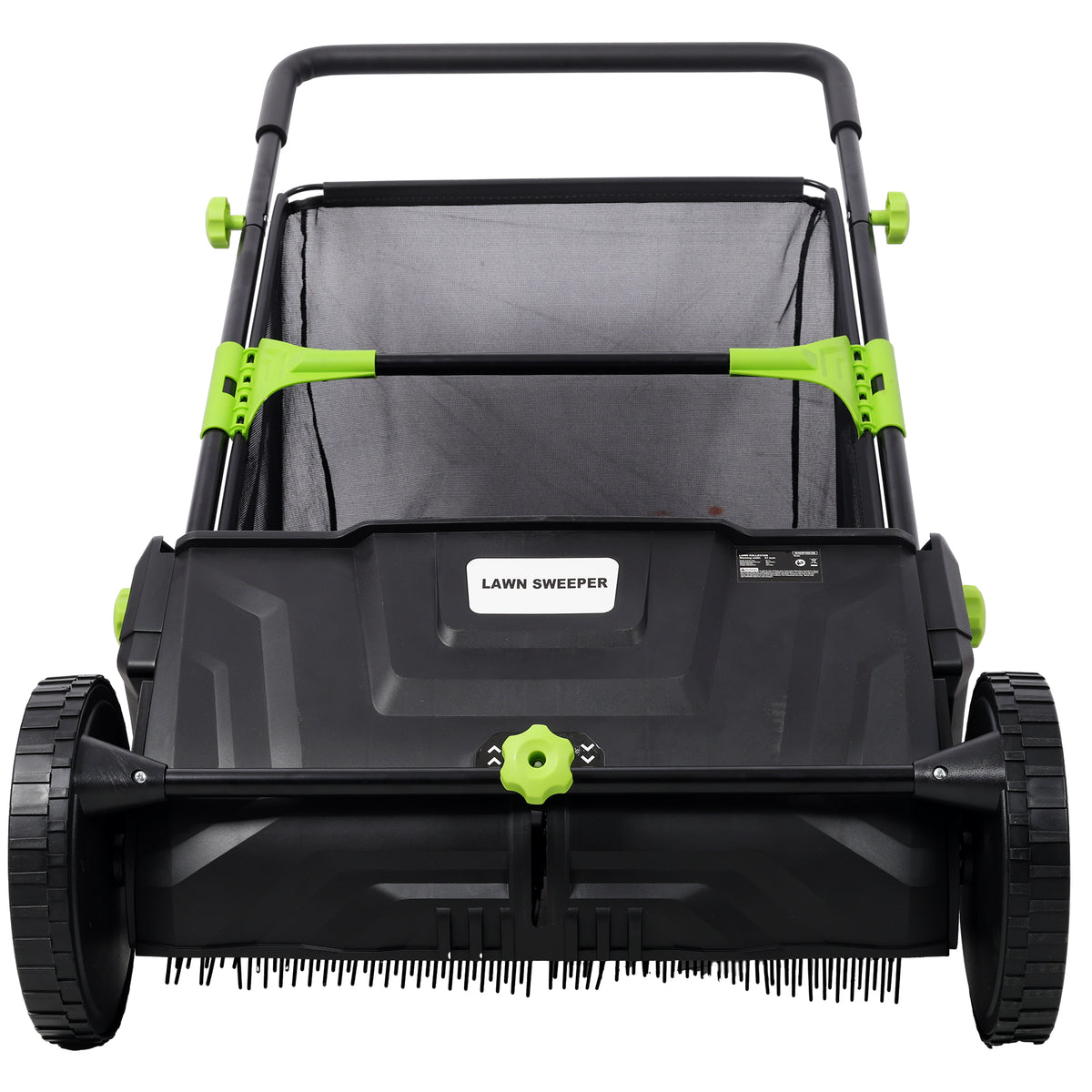 Hand Push Lawn Sweeper - 21 Inch Leaf & Grass Collector