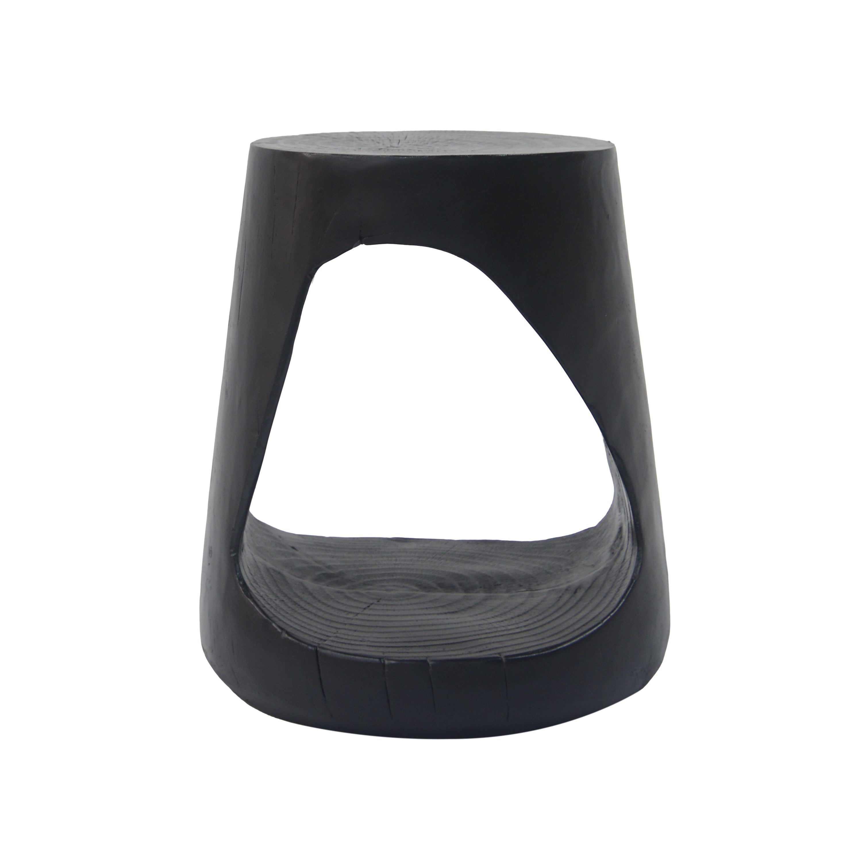 MGO Hollow Side Table, Wood-Like Texture