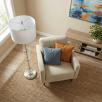 Nimbus Brushed Nickel Floor Lamp