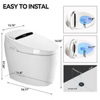 Smart Toilet with Heated Bidet Seat