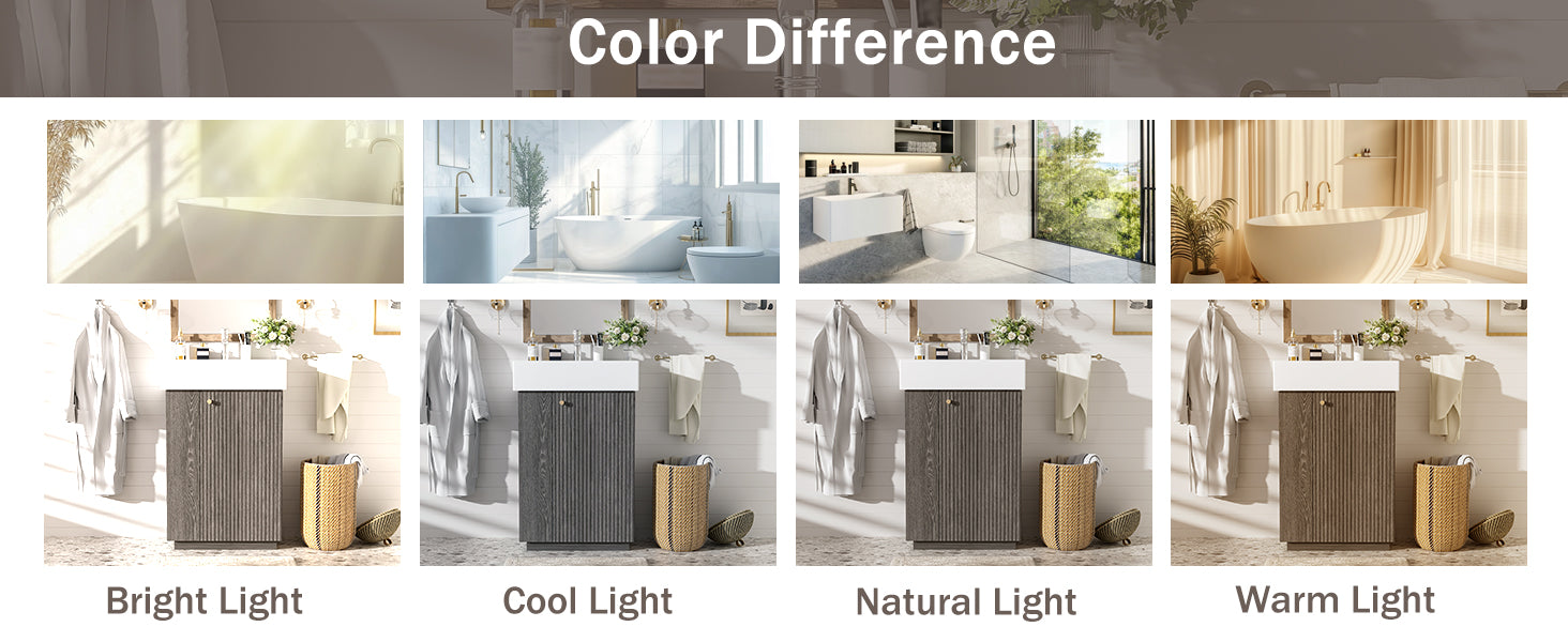 21.6" Bathroom Vanity with Ceramic Sink