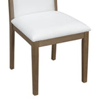 TREXM Vintage Style Dining Chair Set with 4 Upholstered Chairs