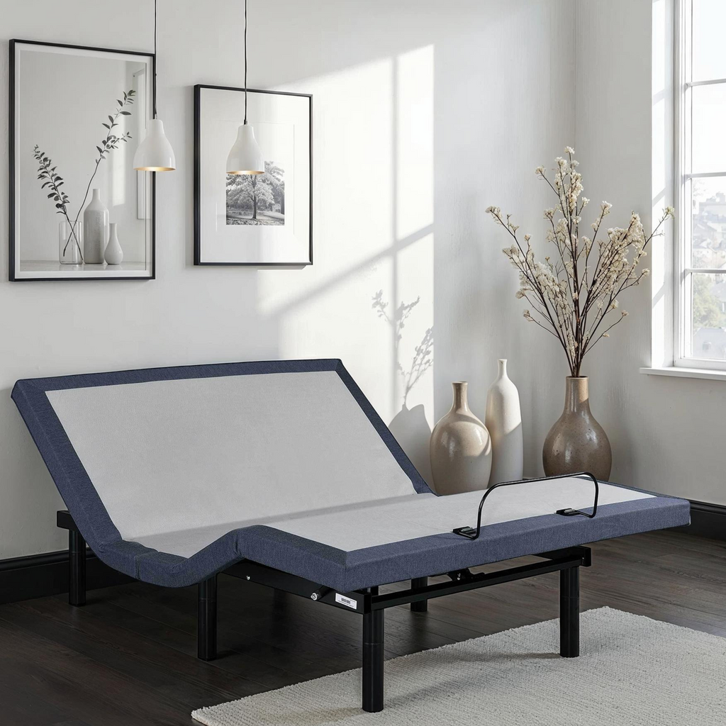 Queen Adjustable Bed Base with Three Vibration Modes