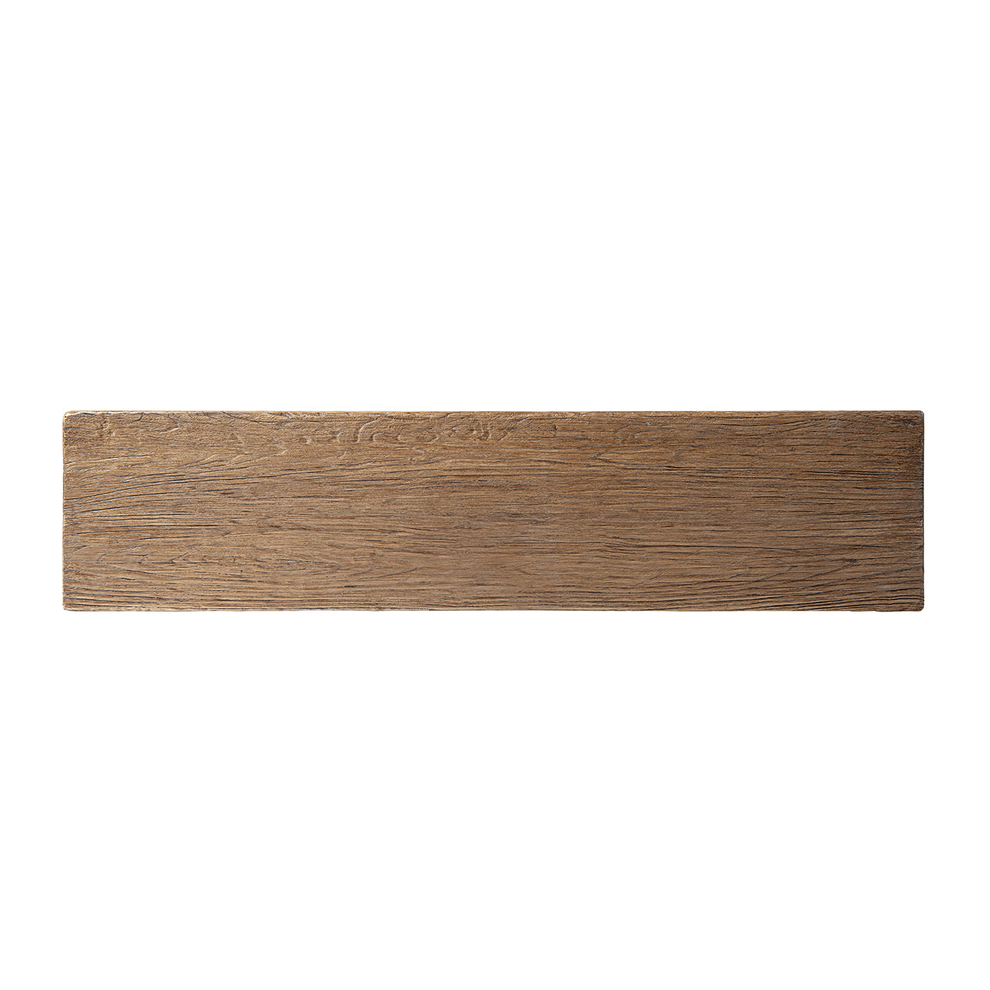 Arbor 60" Reclaimed Elm Double Pillar Console Table, Heritage Medium-Dark